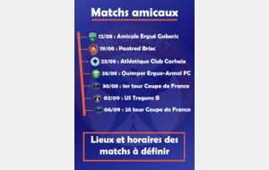 MATCHS AMICAUX