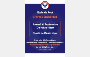 PORTES OUVERTES ECOLE DE FOOT 