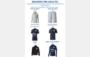 BRADERIE PBS ADULTES
