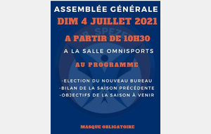 ASSEMBLEE GENERALE 2020/2021