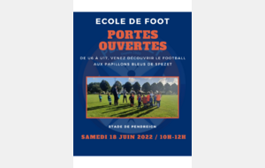 PORTES OUVERTES ECOLE DE FOOT