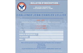 INSCRIPTION CHALLENGE JEAN-CHARLES LOLLIER 2 EQUIPES