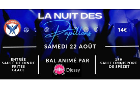 REPAS ADULTE LA NUIT DE PAPILLONS 