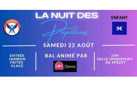 REPAS ENFANT LA NUIT DE PAPILLONS